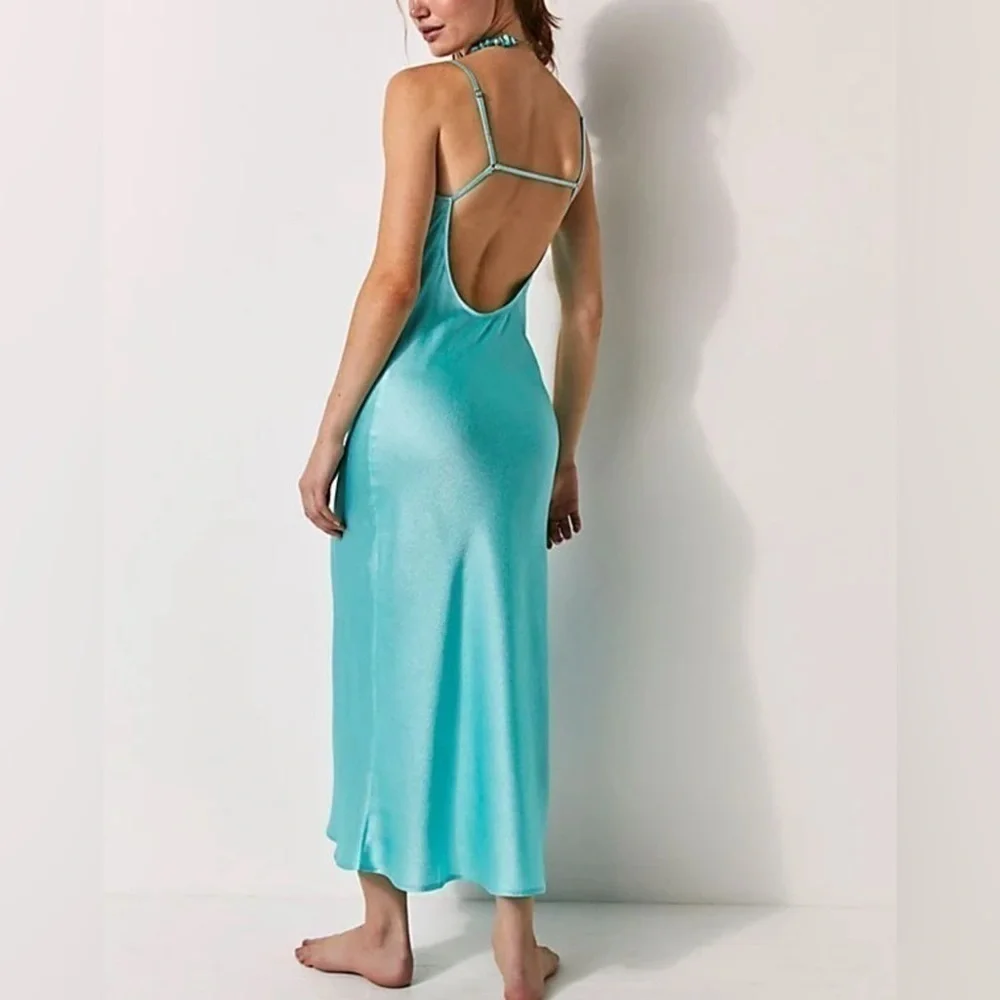 NWOT Free People Intimately, Simply Biased Slip, Small, RoseBlush